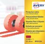 AVERY Labels on Roll  for 1 line pricing gun Perm. Red (8D/1L) 26 x 12 mm