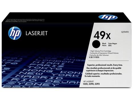 HP 49X - Q5949X - 1 x Black - Toner cartridge - High Yield - For LaserJet 1320, 1320n, 1320nw, 1320t, 1320tn, 3390, 3392 (Q5949X)