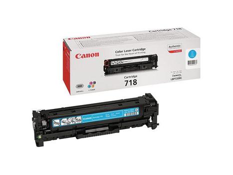CANON n 718 C - 2661B002 - 1 x Cyan - Toner Cartridge - For iSENSYS LBP7210, LBP7660, LBP7680, MF8340, MF8350, MF8360, MF8380, MF8540, MF8550, MF8580 (2661B002)