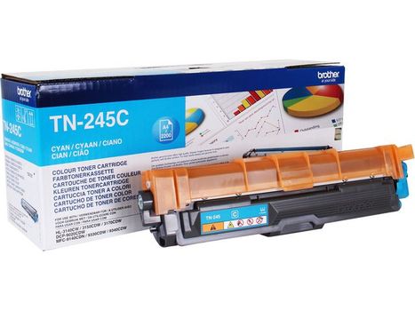 BROTHER TN245C - High Yield - cyan - original - toner cartridge - for Brother DCP-9015, DCP-9020, HL-3140, HL-3150, HL-3170, MFC-9140, MFC-9330, MFC-9340 (TN-245C)