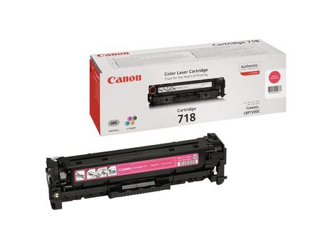 CANON 718 toner cartridge magenta standard capacity 2.900 pages 1-pack (2660B002)