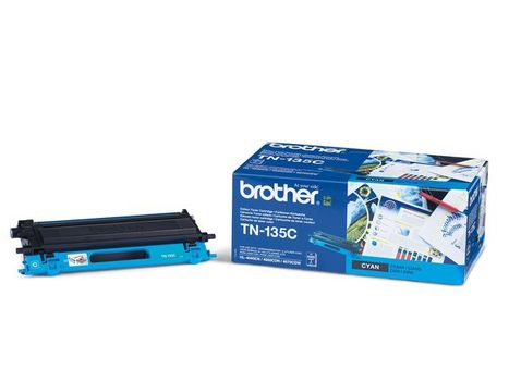BROTHER TN135C - High Yield - cyan - original - toner cartridge - for Brother DCP-9040, 9042, 9045, HL-4040, 4050, 4070, MFC-9420, 9440, 9450, 9840 (TN-135C)