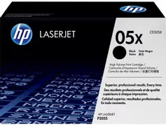 HP 05X - Høy ytelse - svart - original - LaserJet - tonerpatron (CE505X)