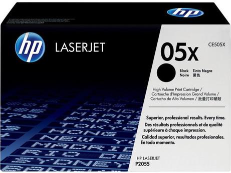 HP 05X - Høy ytelse - svart - original - LaserJet - tonerpatron (CE505X) (CE505X)