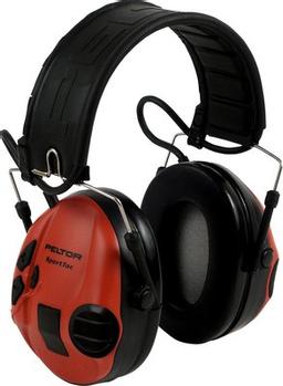 3M PELTOR SPORTTAC STAC-RD EAR DEFENDERS BLACK RED IN (7000039607)