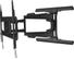 B-TECH BT8221/B Veggarm opp til 65" Ultra-slim, tilt, dreibar, dobbel arm, VESA opp til 600 x 400, maks 20 kg, sort