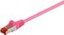 MICROCONNECT F/UTP CAT6 0.15m Pink LSZH MICRO