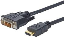 MICROCONNECT HDMI 19 - DVI-D M-M Cable 1.8m