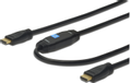 DIGITUS HDMI High Speed Kab. 20m mit Verst., gold, sw,Full HD