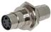 BTX S-video feed-thru (f-f) bulkhead 1/2" D hole Nickel