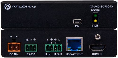 Atlona 4K/UHD 70m HDBaseT TX ONLY with PoE (AT-UHD-EX-70C-TX)