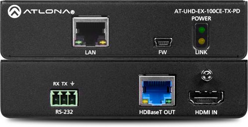 Atlona 4K/UHD 100M Transmitter (Power Device) 100m - HDBaseT (AT-UHD-EX-100CE-TX-PD)