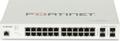 FORTINET L2/L3 PoE+ Switch — 24x GE RJ45 ports including 12x PoE+ ports, 4x GE SFP slots, FortiGate switch controller compatible. 