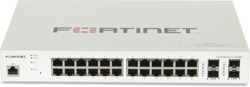 FORTINET L2/L3 Switch - 24x GE RJ45 ports, 4x GE SFP Slots. FortiGate Switch controller compatible.  (FS224E)