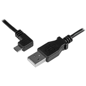 STARTECH 0.5M LEFT ANGLE MICRO USB CHARGE M SYNC CABLE - 24 AWG CABL (USBAUB50CMLA)