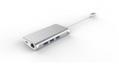 LMP CROPMARK LMP USB-C Network Hub 5 Port Ethernet 3x USB 3.0 1x1.5A USB-C PD & data aluminium housing silver