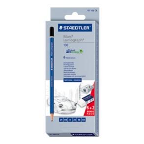 STAEDTLER Tegnesett STAEDTLER Mars Lumograph (8) (61 100 C6)