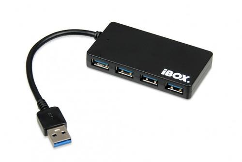 IBOX HUB I-BOX USB 3.0 BLACK 4-PORTS SLIM (IUH3F56)