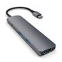 SATECHI USB-C MultiPorts-adapter - Space Grey USB-C Dockingstation