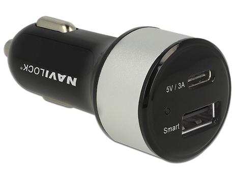 NAVILOCK Car charger 1 x USB Type-Câ?¢ + 1 x USB Type-A (62782)
