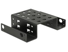 DELOCK Einbaurahmen 2x 2.5"" zu 5.25"" Metall    schwarz