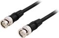 DELTACO Coaxial patch cable BNC male - male RG59 75 Ohm 0.5m, black