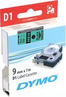 DYMO D1 9mm 1pk, Sort/Gronn