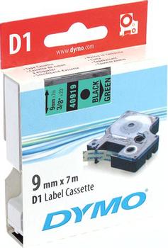 DYMO D1 Ribbon Black/ Green 9mm  (S0720740)