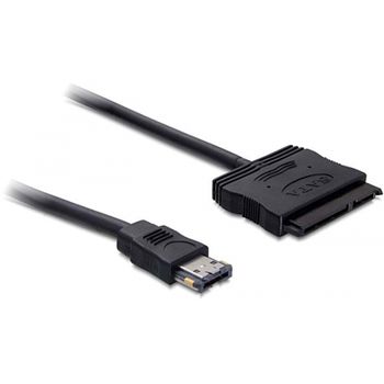 DELOCK SATA/USB > Power Over eSATA kaapeli, 1m, valkoinen (84402)