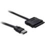 DELOCK Power Over eSATA till SATA ström och HDD-kabel, 5-12V, 0,5m