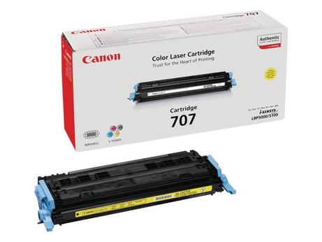 Canon 707Y - gul - original - tonerpatron (9421A004)