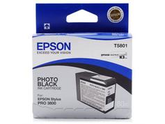 Epson T5801 - fotosort - original - blekkpatron