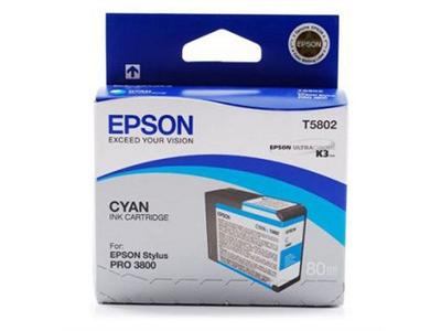 EPSON T5802 - Cyan Ink - Blækpatron Cyan (C13T580200)