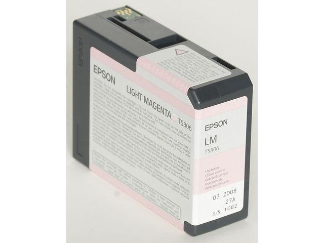 Epson - T5806 - lys magenta - original - blekkpatron