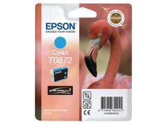 EPSON n Ink Cartridges, Ultrachrome Hi-Gloss2, T0872, Flamingo, Singlepack, 1 x 11.4 ml Cyan