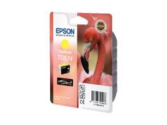 EPSON n Ink Cartridges, Ultrachrome Hi-Gloss2, T0874, Flamingo, Singlepack, 1 x 11.4 ml Yellow