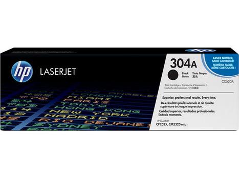 HP 304A - CC530A - 1 x Black - Toner cartridge - For Color LaserJet CM2320fxi,  CM2320n, CM2320nf, CP2025, CP2025dn, CP2025n, CP2025x (CC530A)