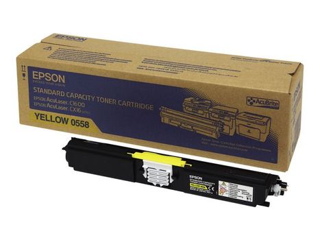 EPSON n Toner, AcuBrite, Toner yellow, 1 x Yellow, Standard, S050558, 1,600 Pages (C13S050558)