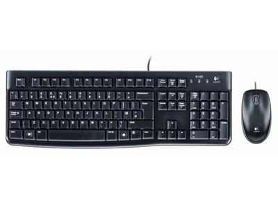 LOGITECH MK120 Desktop - ND - Tastatur & Mus sæt - Nordisk - Sort (920-002823)