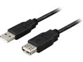 DELTACO USB 2.0 USB extension cable 2m Black
