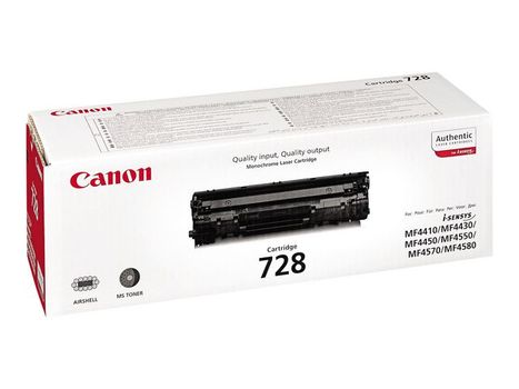 CANON n 728 - 3500B002 - 1 x Black - Toner Cartridge - For iSENSYS FAXL150, L170, L410, MF4410, MF4450, MF4550, MF4730, MF4750, MF4870, MF4890 (3500B002)