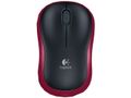 LOGITECH M185 Wireless Mouse - Red - Mus - Optisk - 3 knapper - Rød