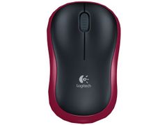 LOGITECH M185 Wireless Mouse - RED - EWR2