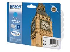 EPSON T7032 ink cartridge cyan standard capacity 9.6ml 800 pages 1-pack blister without alarm