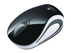 LOGITECH M187 Trådløs Mini Mus Sort nanomottaker, 3 knapper, 1000 dpi, 6 måneder batterivarighet, optisk mus