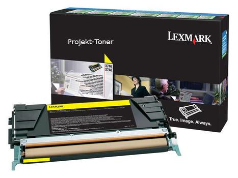 LEXMARK Yellow High Yield Corp Toner Cartridge  (X746A3YG)