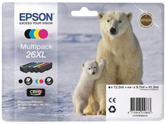 EPSON Ink Cart/26XLSer Plr Bear Multi 4 clr RS