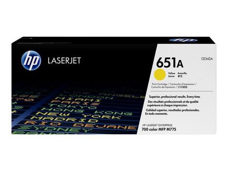 HP 651A original toner cartridge yellow standard capacity 16.000 pages 1-pack (CE342A)