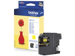 BROTHER LC121Y - Yellow - original - ink cartridge - for Brother DCP-J100, J105, J132, J152, J552, J752, MFC-J245, J470, J650, J870