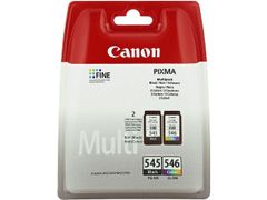 CANON PG-545 / CL-546 ink cartridge black and colour standard capacity bk: 180p cl: 180p 2-pack blister with alarm